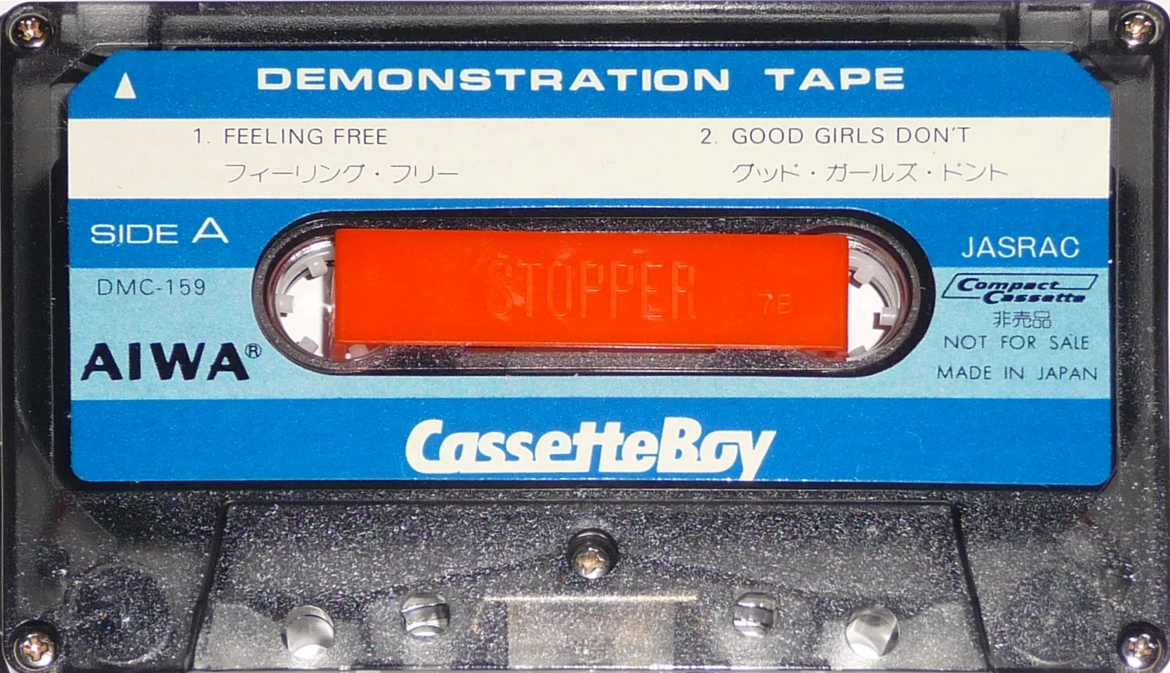 Compact Cassette Aiwa "DMC-159 CassetteBoy" Demonstration Tape 1980 Japan
