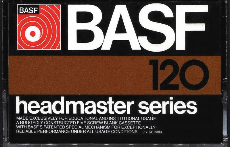 Compact Cassette BASF Headmaster Series 120 Type I Normal 1976 USA