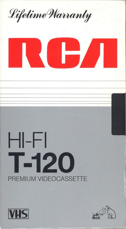 VHS, Video Home System RCA 120 Type I Normal 1986 USA