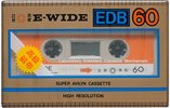 Compact Cassette E-Wide 60 "EDB" Type II Chrome 1988 Hong Kong