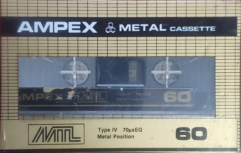 Compact Cassette Ampex MTL 60 Type IV Metal Mexico