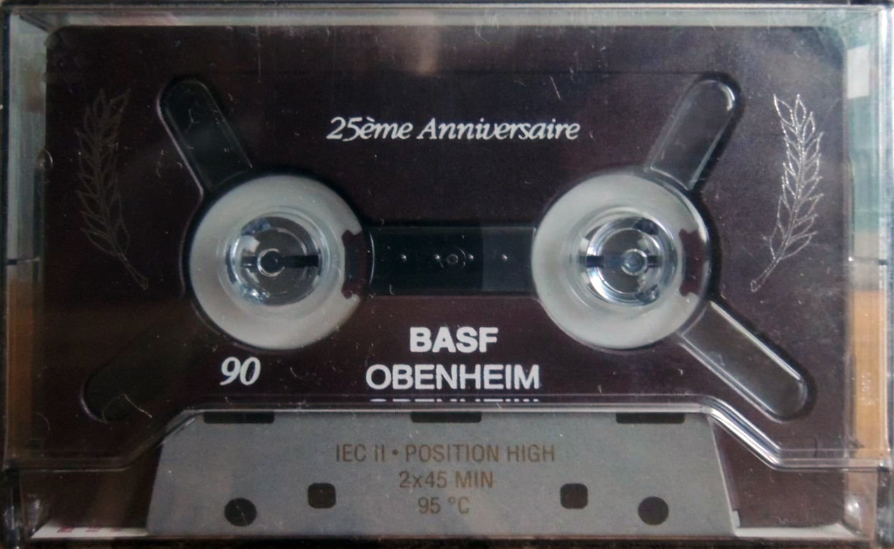Compact Cassette BASF TP II Reference Maxima 90 "Obenheim 25 year Anniversary" Type II Chrome 1993 Europe