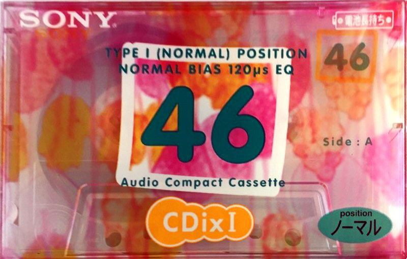 Compact Cassette Sony CDix I 46 "C-46CDX1F" Type I Normal 1998 Japan