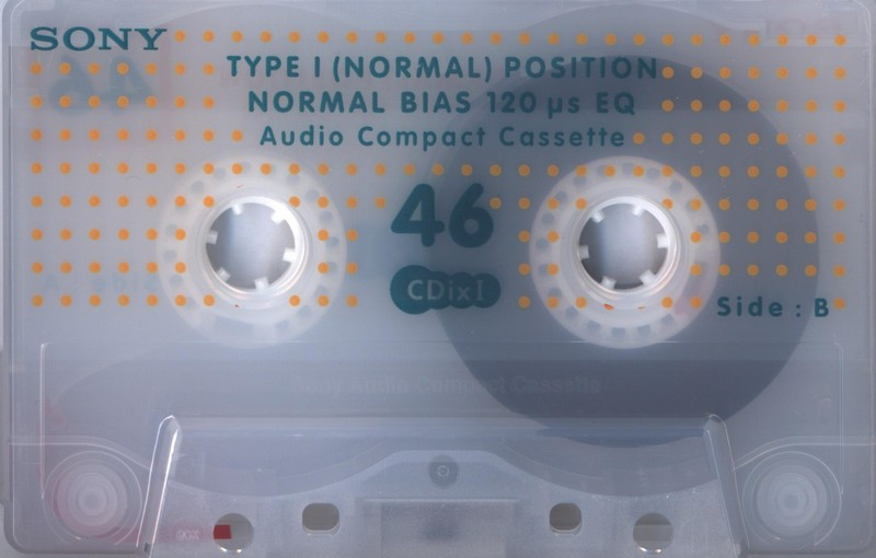 Compact Cassette Sony CDix I 46 "C-46CDX1F" Type I Normal 1998 Japan