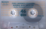 Compact Cassette Sony CDix I 46 "C-46CDX1F" Type I Normal 1998 Japan