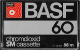 Compact Cassette BASF Chromdioxid 60 Type II Chrome 1977 Europe
