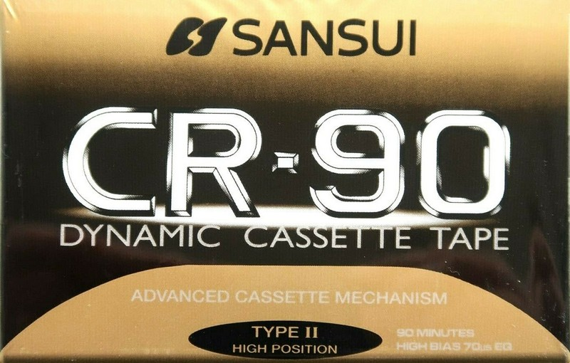 Compact Cassette Sansui CR 90 Type II Chrome 1997 Europe