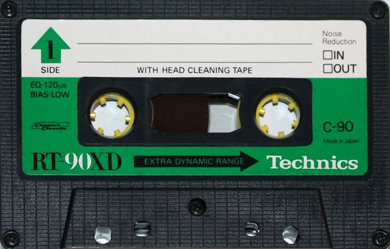 Compact Cassette Technics XD 90 "RT-90XD" Type I Normal 1978 Japan