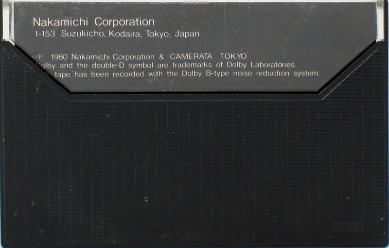 Compact Cassette Nakamichi ZX 30 "RAMM Demonstration" Type IV Metal 1980 USA