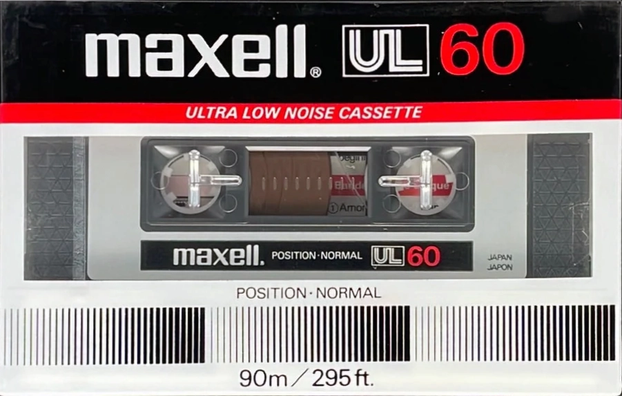 Compact Cassette Maxell UL 60 Type I Normal 1983 Europe