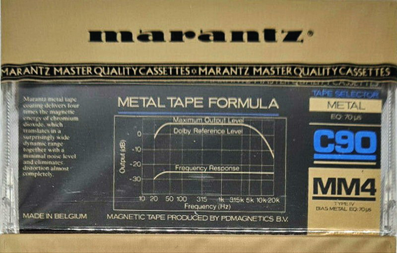 Compact Cassette Marantz MM4 90 Type IV Metal 1983 Europe