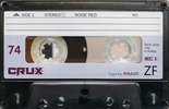 Compact Cassette CRUX ZF 74 "GLH" Type I Normal 2024 Worldwide