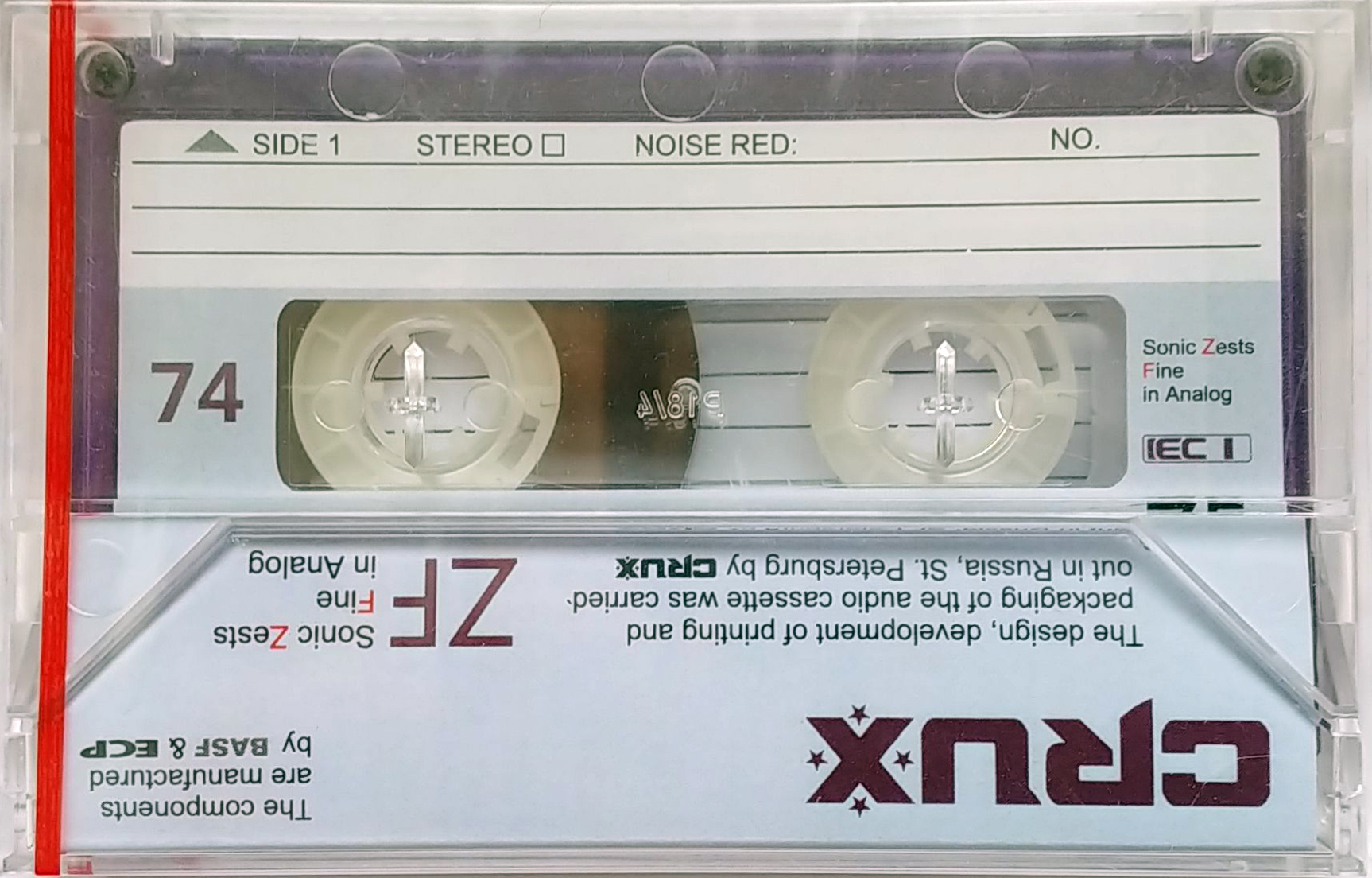 Compact Cassette CRUX ZF 74 "GLH" Type I Normal 2024 Worldwide