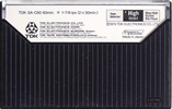 Compact Cassette TDK SA 60 Type II Chrome 1979 Europe, USA