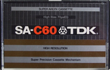 Compact Cassette TDK SA 60 Type II Chrome 1979 Europe, USA