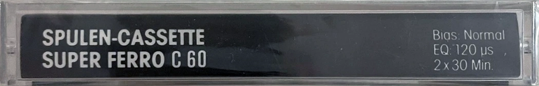 Compact Cassette Silver Sound Super Ferro 60 Type I Normal 1986 Europe