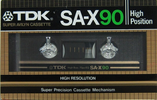 Compact Cassette TDK SA-X 90 Type II Chrome 1982 Japan