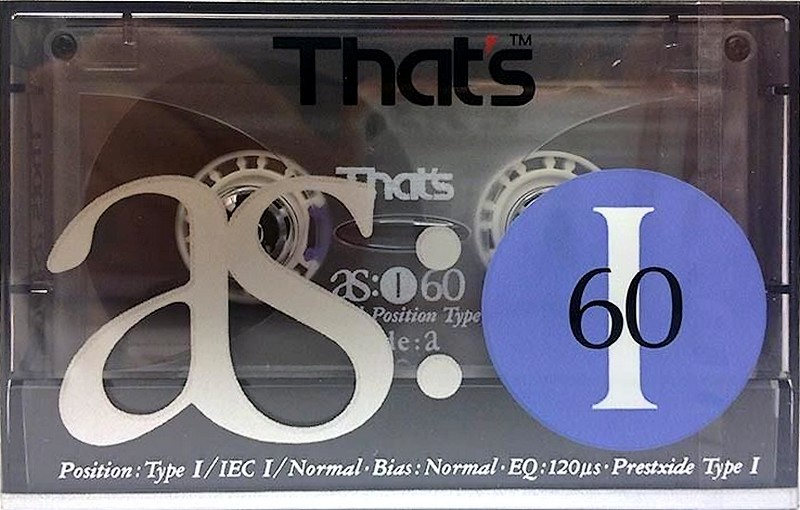Compact Cassette Thats AS I 60 Type I Normal 1990 Europe