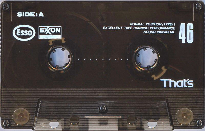 Compact Cassette Thats Si Sound Individual 46 "ESSO Extra Sound" Type I Normal 1984 Japan