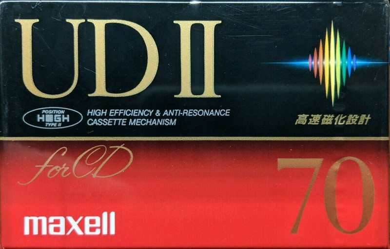 Compact Cassette Maxell UDII / UD2 70 "UD2-70(F)" Type II Chrome 1992 Japan