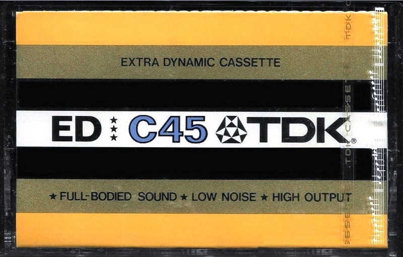 Compact Cassette TDK ED 45 Type I Normal 1977 Europe, USA