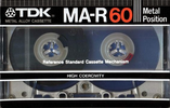 Compact Cassette TDK MA-R 60 Type IV Metal 1982 Australia, Europe