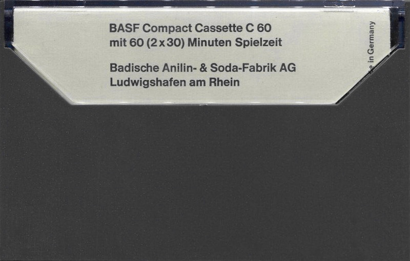 Compact Cassette BASF 60 Type I Normal 1968 Germany