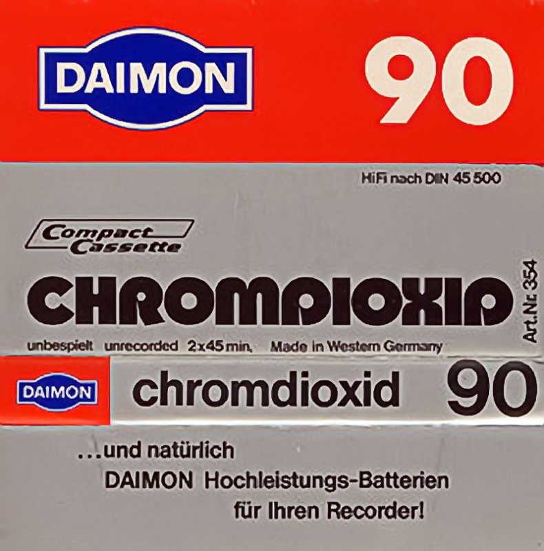 Compact Cassette Daimon 90 Type II Chrome 1978 Germany