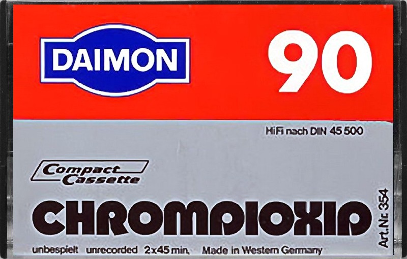 Compact Cassette Daimon 90 Type II Chrome 1978 Germany
