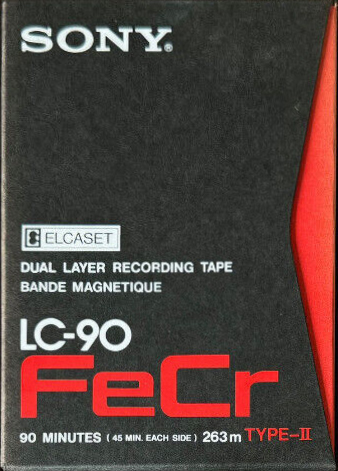 Elcaset Sony 90 "FeCr" Type III Ferro Chrome Japan