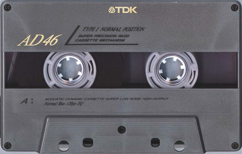 Compact Cassette TDK AD 46 "AD-46R" Type I Normal 1991 Japan