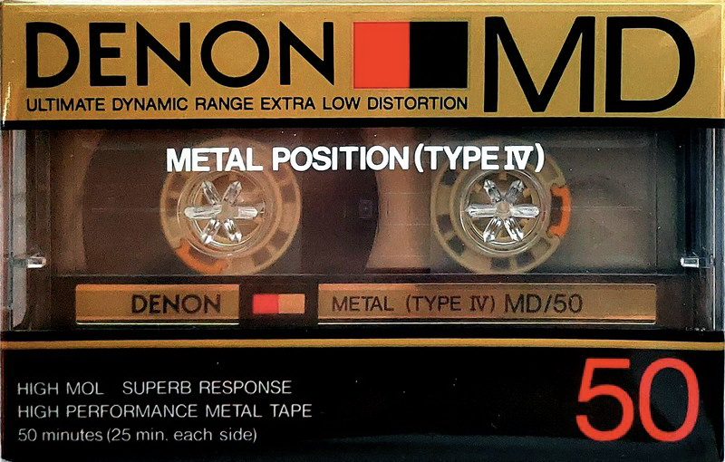 Compact Cassette Denon MD 50 Type IV Metal 1985 Japan