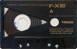 Compact Cassette Triad F-X 90 Type I Normal 1986 North America