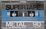 Compact Cassette SUPERTAPE Metal 90 Type IV Metal 1986 USA