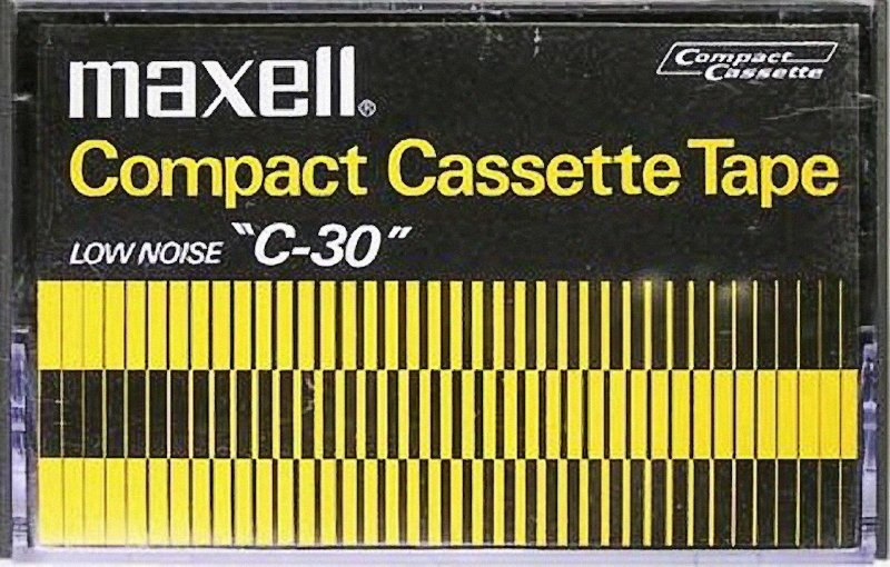 Compact Cassette Maxell 30 Type I Normal 1970 Worldwide
