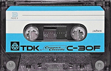 Compact Cassette TDK F 30 "C-30F" Type I Normal 1969 USA