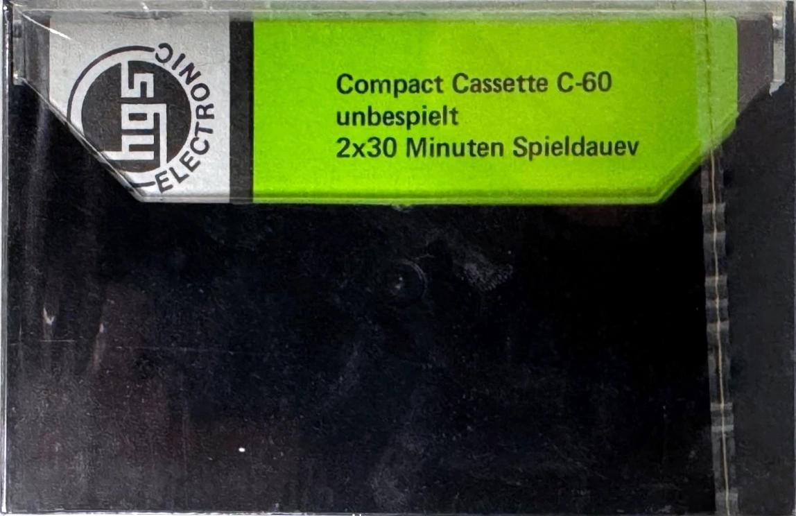 Compact Cassette HGS Electronic 60 Type I Normal 1981 Germany
