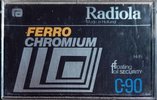 Compact Cassette Radiola 90 Type III Ferro Chrome 1978 Europe