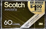 Compact Cassette Scotch Master II 60 Type II Chrome 1981 USA
