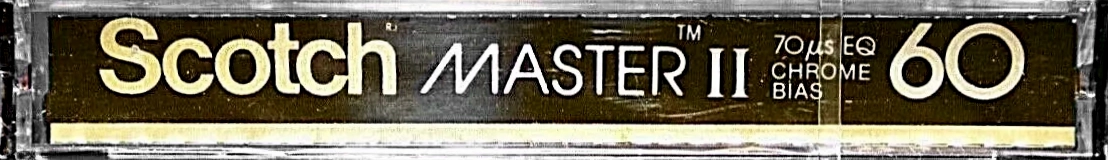 Compact Cassette Scotch Master II 60 Type II Chrome 1981 USA