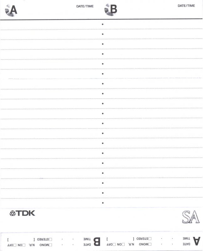 2 pack TDK SA 60 "SA-90EB2" Type II Chrome 1997 Worldwide