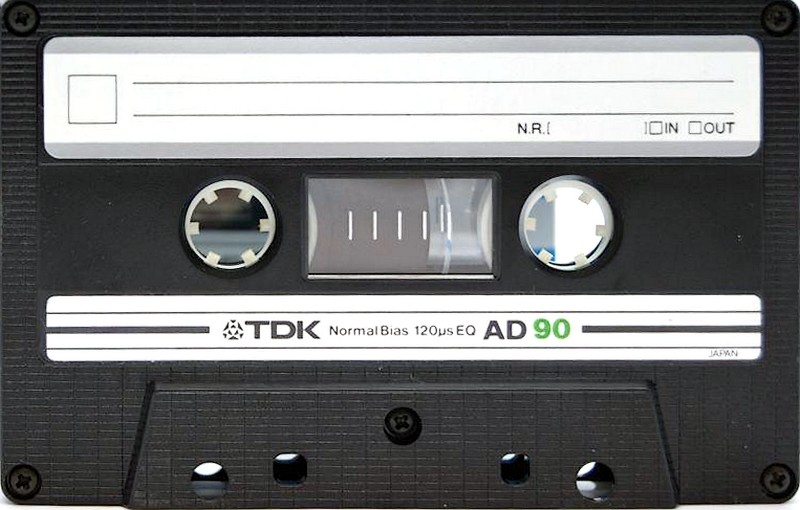 Compact Cassette TDK AD 90 Type I Normal 1982 Australia, Europe