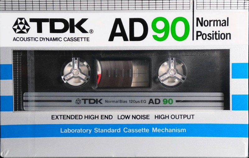 Compact Cassette TDK AD 90 Type I Normal 1982 Australia, Europe