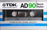 Compact Cassette TDK AD 90 Type I Normal 1982 Australia, Europe