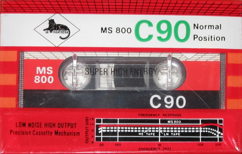 Compact Cassette La Panthera 90 "MS 800" Type I Normal Hong Kong