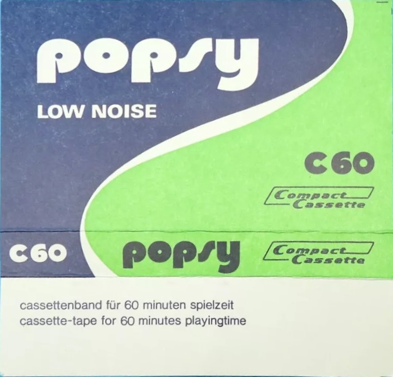 Compact Cassette Popsy 60 Type I Normal 1976 Germany