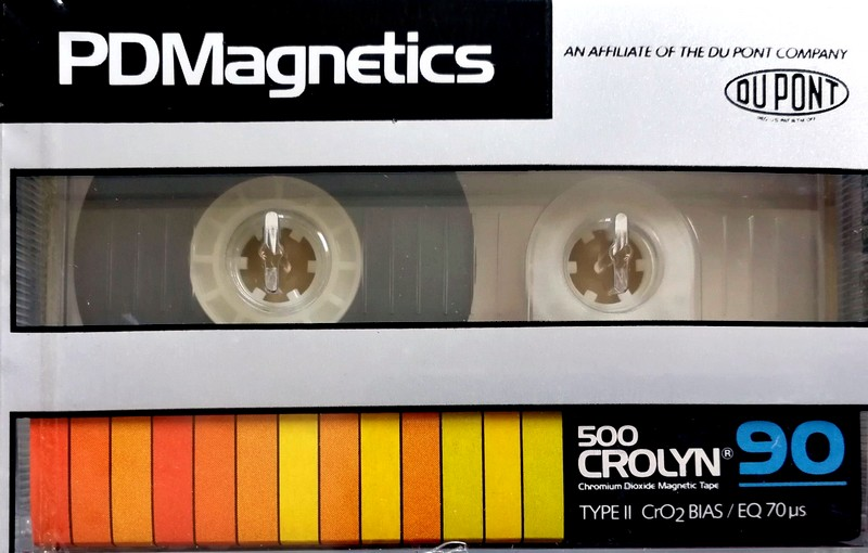 Compact Cassette PDM 500 Crolyn 90 Type II Chrome 1983 Europe