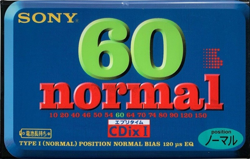 Compact Cassette Sony CDix I 60 "C-60CDX1D" Type I Normal 1996 Japan