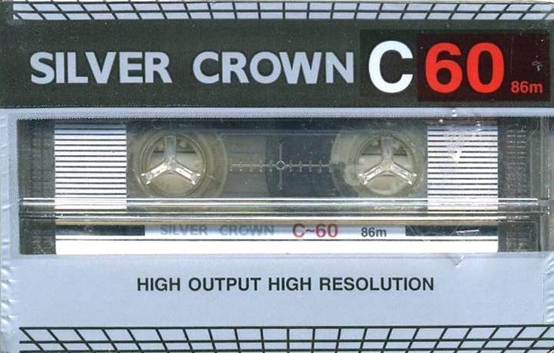 Compact Cassette Silver Crown 60 Type I Normal Hong Kong