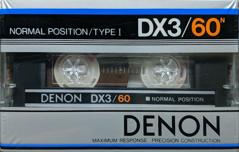 Compact Cassette Denon DX3 60 Type I Normal 1983 Japan